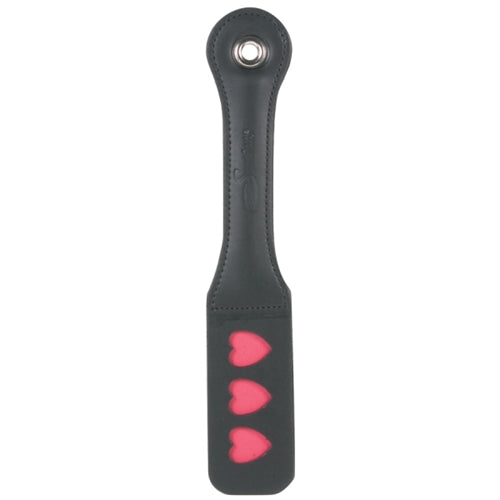 Sportsheets 12 Inch Leather Impression Paddle - Heart