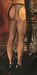 "Fishnet Suspender Pantyhose - Queen Size - Black EM-1711QB"