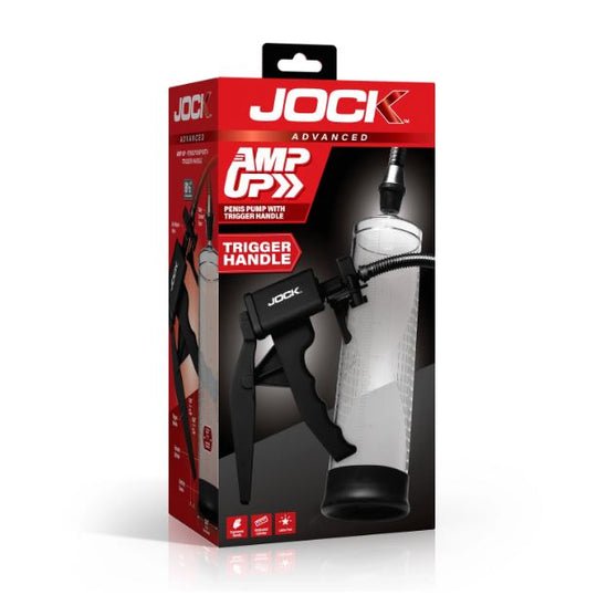 Curve Toys Amp Up Penis Pump With Trigger Handle - Clear