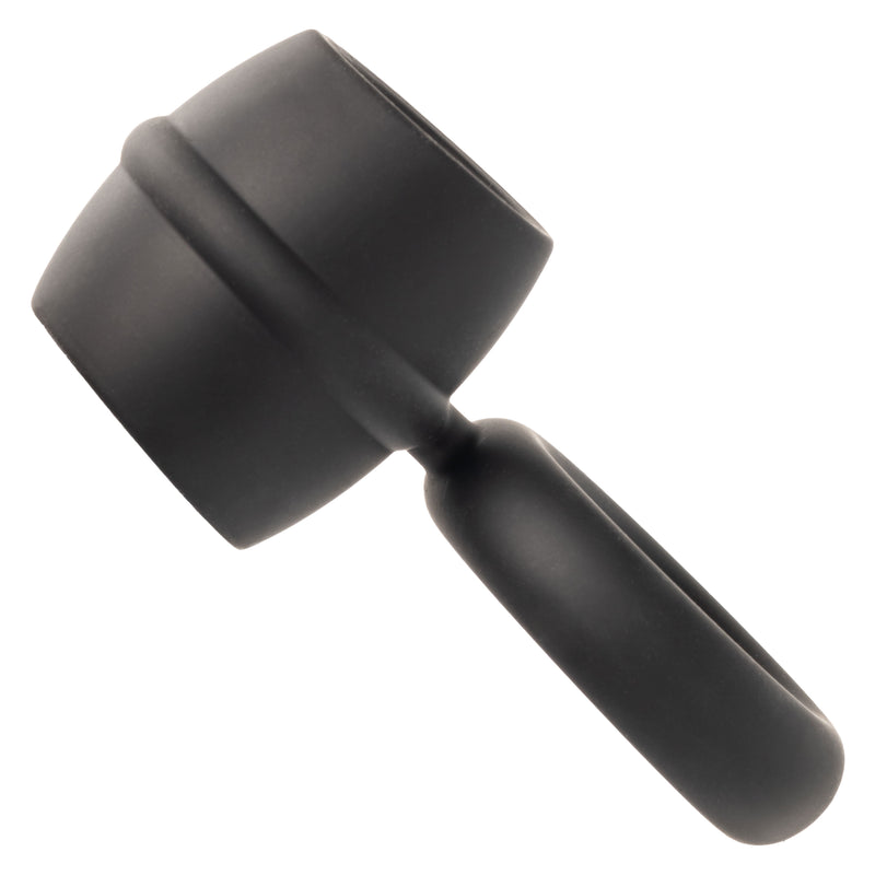CalExotics Alpha Liquid Silicone Dual Support Magnum Ring - Black