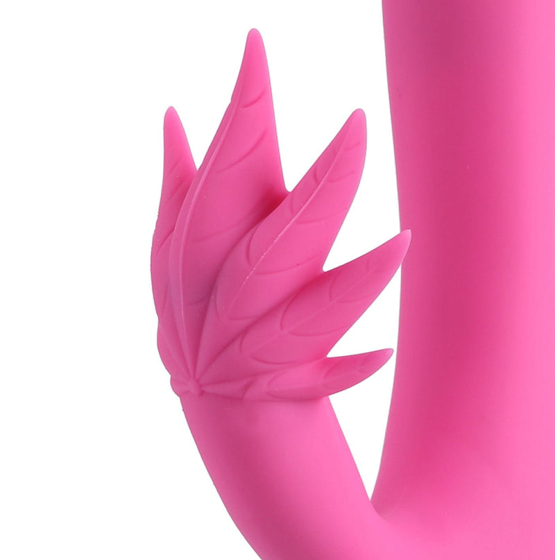 Maia Toys Maui 420 Series - Dual Motor G-Spot Pot Leaf - Rechargeable Vibrator - Pink