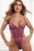 "1pc Ultra-Sexy Open Back Lace Teddy - Mystic Mauve - Os GWD-OH2556MAU"