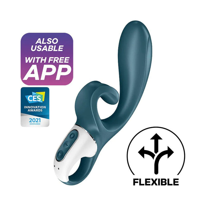 Satisfyer Hug Me - Rabbit Vibrator - Grey/blue