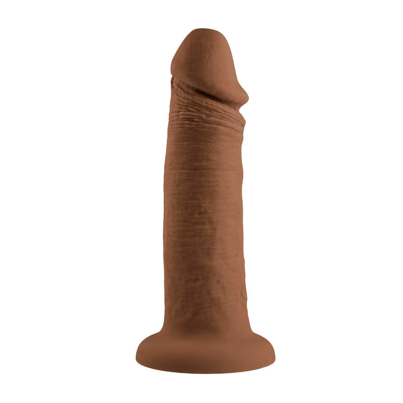Evolved Novelties 6 Inch Girthy Vibrating Dong - Dark