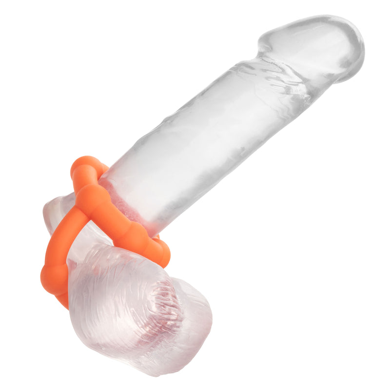 CalExotics Alpha Liquid Silicone All Star Ring - Orange