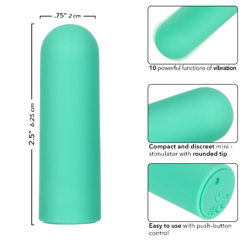 CalExotics Turbo Buzz Rounded Mini Bullet - Green