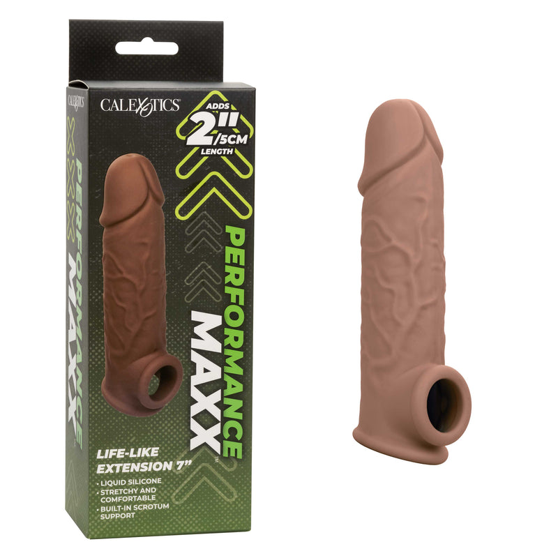 CalExotics Performance Maxx Life-Like Extension 7 Inch - Brown