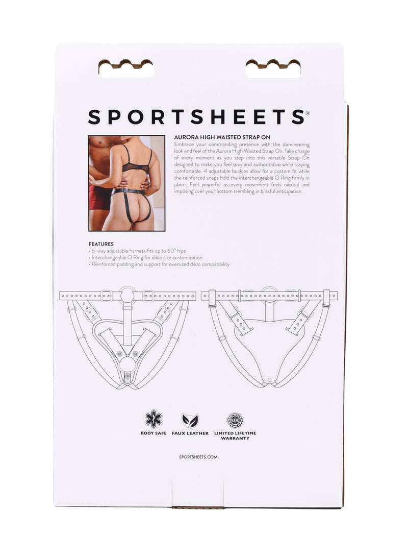Sportsheets Aurora High Waisted Strap on - Black
