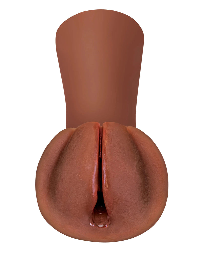 Pipedream Extreme Wet Pussies - Slippery Slit - Brown - Stroker Masturbator - Realistic Pocket Pussy