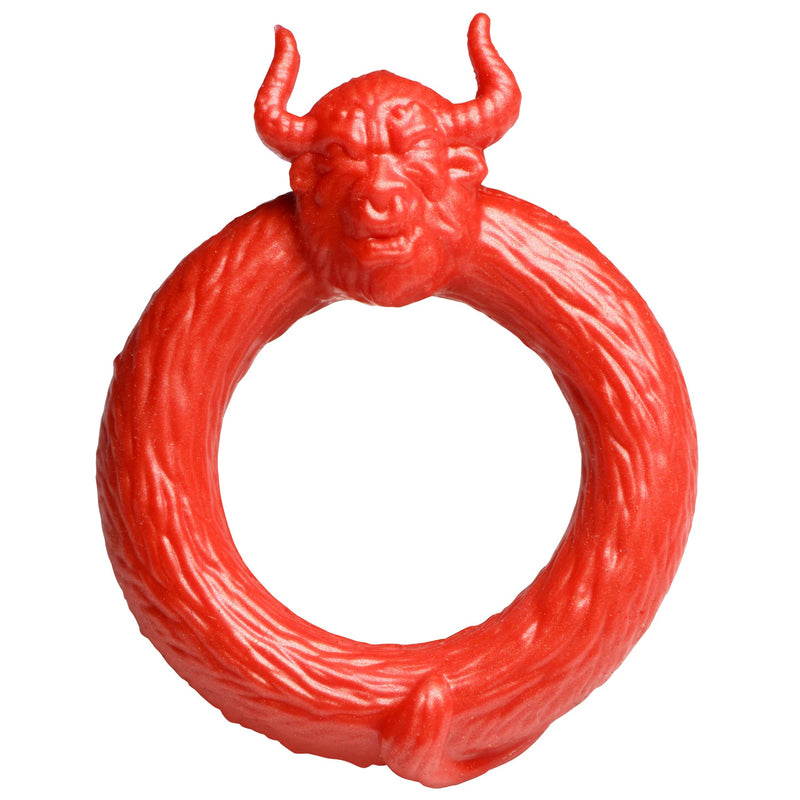 XR Brands Beast Mode Silicone Cock Ring - Red