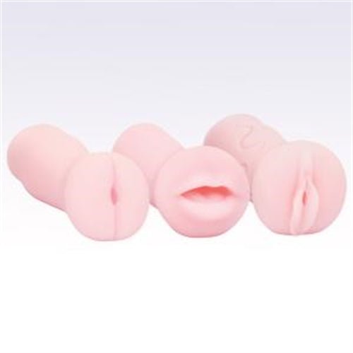 Icon Brands Pocket Pink - 3 Pack - Stroker Masturbator - Realistic Pocket Pussy Set
