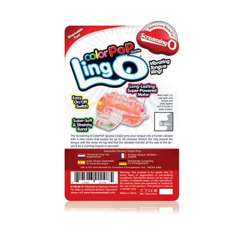 Screaming O Colorpop Quickie Lingo - Orange - Each