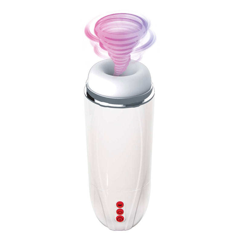 Nasstoys Vibrating Cocksucker - White - Automatic Stroker Masturbator - Canister Masturbation Cup