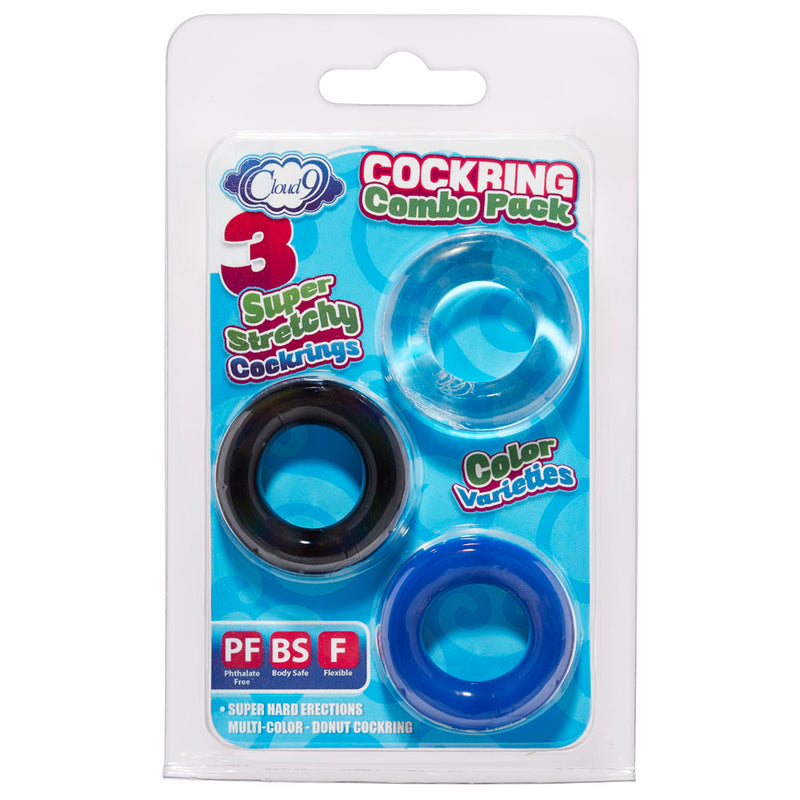 Cloud 9 Novelties Cockring Combo Color Varieties