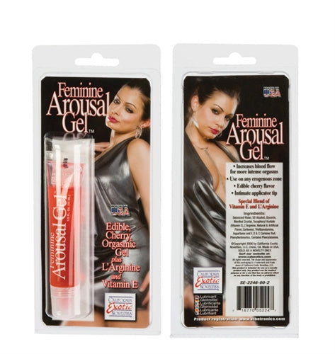 CalExotics Feminine Arousal Gel - Cherry - 0.5 Fl. Oz.