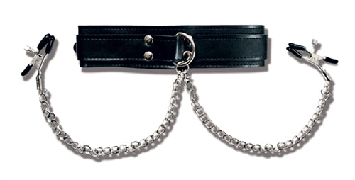 Sportsheets Collar With Nipple Clamps