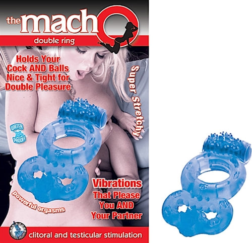 Nasstoys The Macho Double Ring - Blue