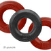 "Huj3 C-Ring 3-Pack - Cherry / Ice OX-HUJ-102CHIC"