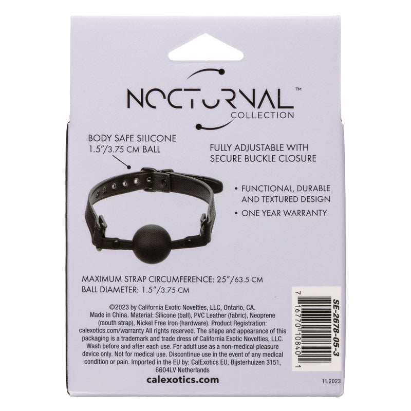 CalExotics Nocturnal Collection Ball Gag - Black