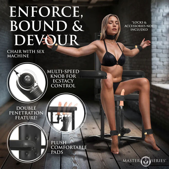 XR Brands Enforcer Chair With Sex Machine