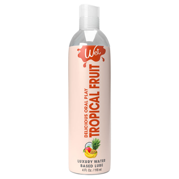 "Wet Delicious Oral Play - Tropical Fruit - Waterbased Flavored Lubricant 4 Oz WT21517"