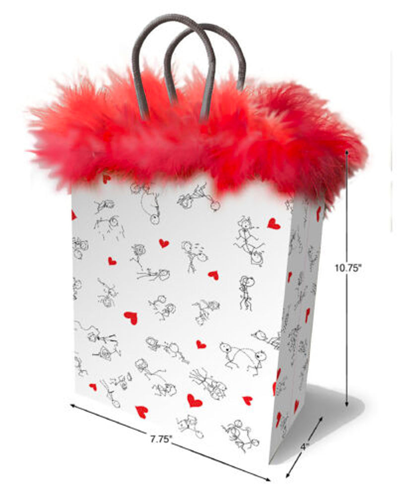 Little Genie Stick Figures Gift Bag - Red