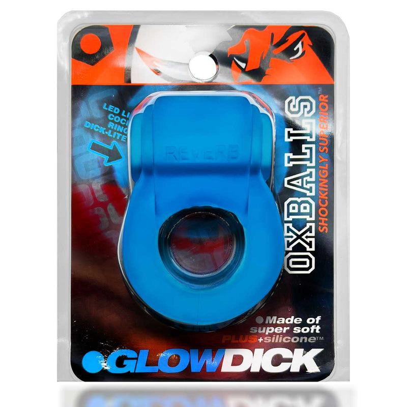 Oxballs Glowdick Cockring With Led - Blue Ice