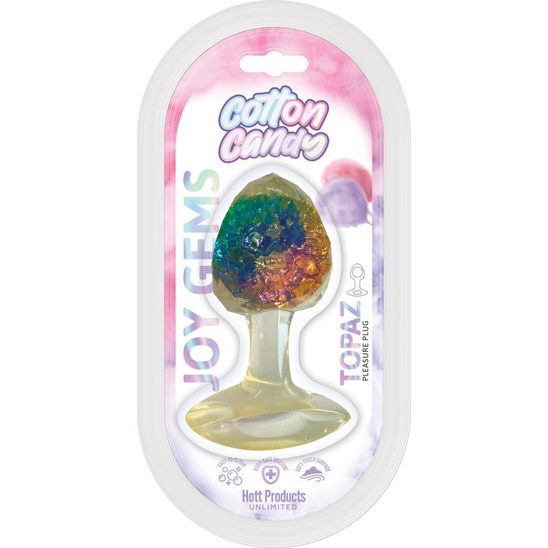 Hott Products Cotton Candy - Joy Gems Topaz Butt Plug