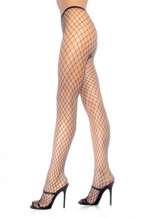 Leg Avenue Xena Spandex Diamond Tights - One Size - Black
