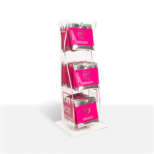 Sensuva On Ice Buzzing & Cooling Female Arousal Oil - 40 Piece Ampoule Tower Display