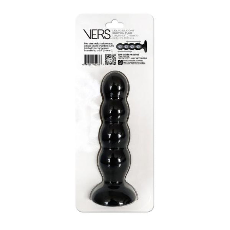 Rascal Vers Liquid Silicone Suction Plug - Black