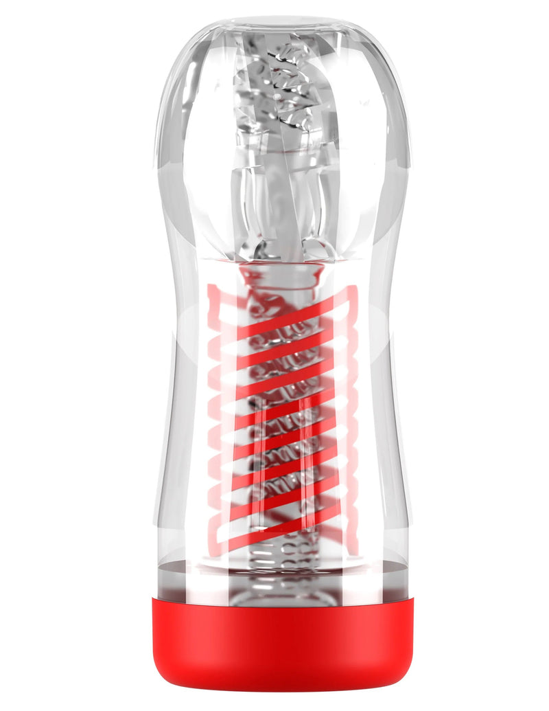 Pipedream PDX Elite Viewtube 2 Stroker - Clear - Stroker Masturbator - Canister Masturbation Cup