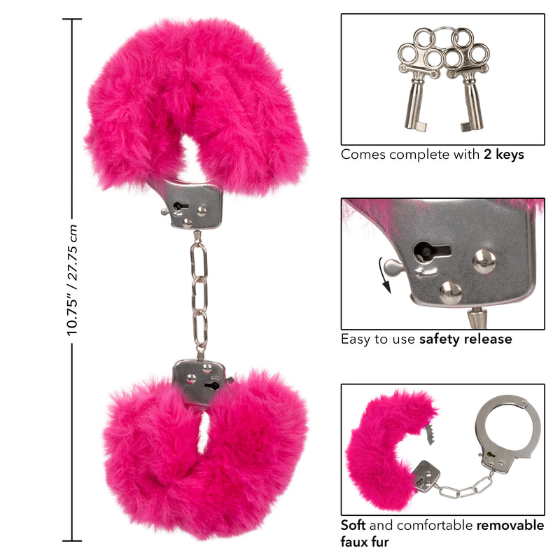 CalExotics Ultra Fluffy Furry Cuffs - Pink