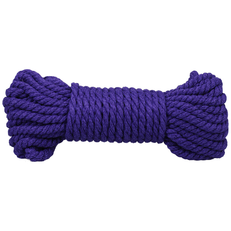 Doc Johnson Merci - Bind and Tie - 6mm Hemp Bondage Rope - 30 Feet - Violet