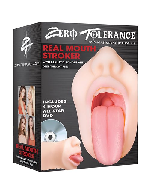 Evolved Novelties Real Mouth Stroker - Stroker Masturbator - Realistic Pocket Pussy