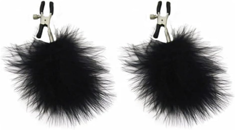 Sportsheets Sex and Mischief Feathered Nipple Clamps