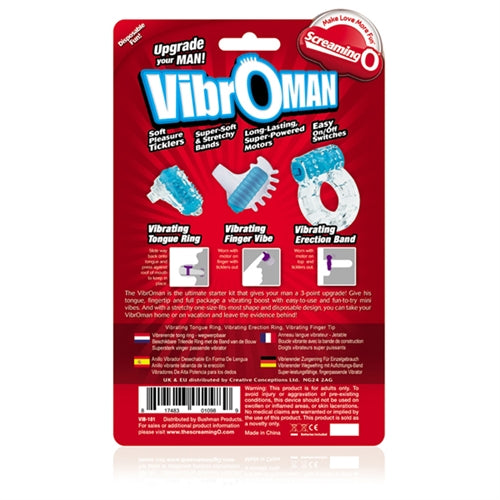 Screaming O Screaming O Vibro Man - Each - Blue