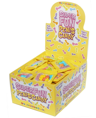 Little Genie Super Fun Penis Candy - 100 Piece p.o.p Display - 3g Bags