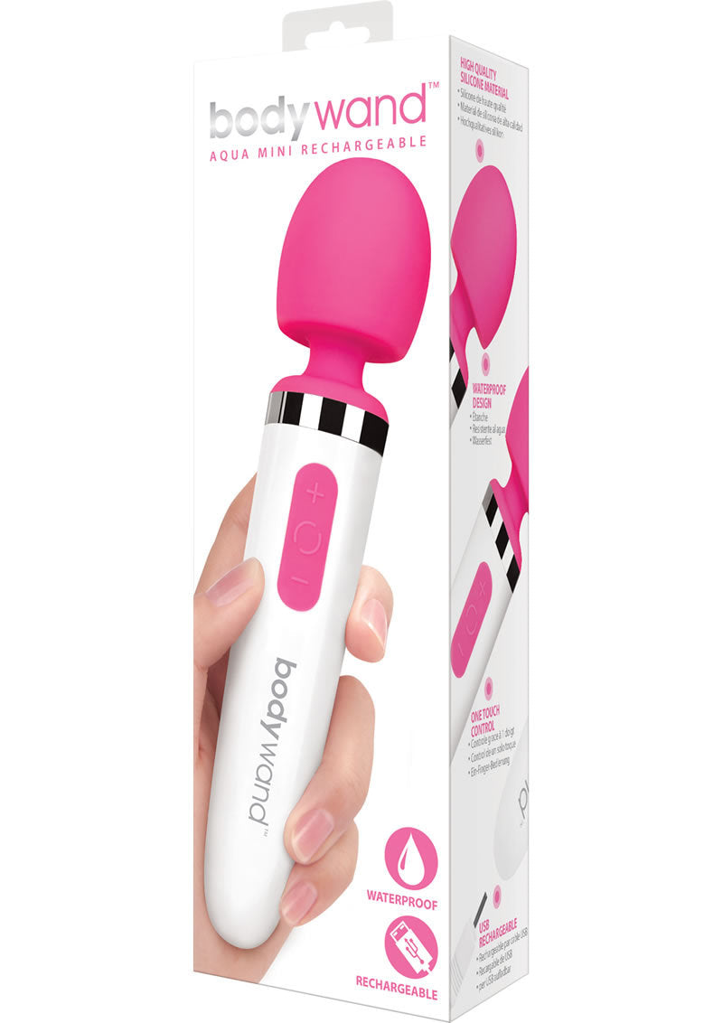 XGEN Bodywand Aqua Mini Silicone Rechargeable Massager - Pink