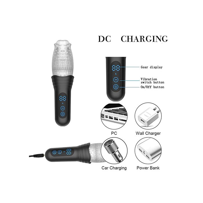 The Male Rose Pro - Automatic Stroker Masturbator - Canister Masturbation Cup