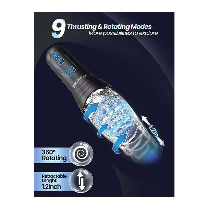The Male Rose Pro - Automatic Stroker Masturbator - Canister Masturbation Cup