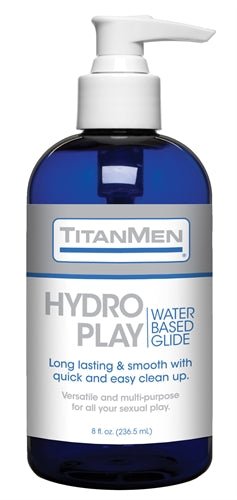 Doc Johnson Titanmen Hydro Play Water Based Glide - Bulk - 8 Fl. Oz.