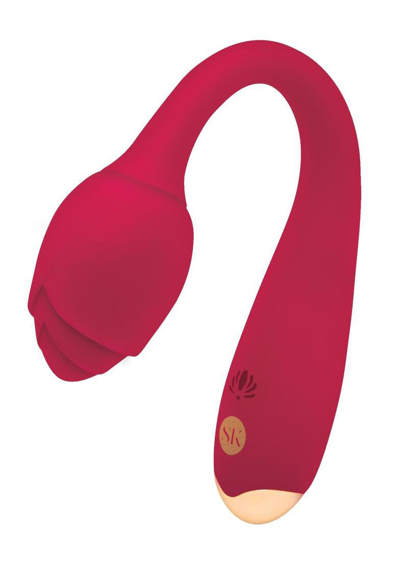 XGEN Rosegasm Long Stem Flexi G-Spot Vibe Rose - Red