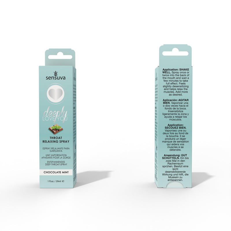 Sensuva Deeply Love You Throat Relaxing Spray - Chocolate Mint - 1 Fl. Oz.