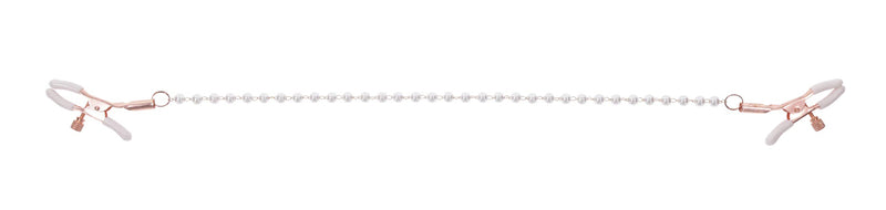 Sportsheets Peaches N Creame Pearl Nipple Clamps - Pink