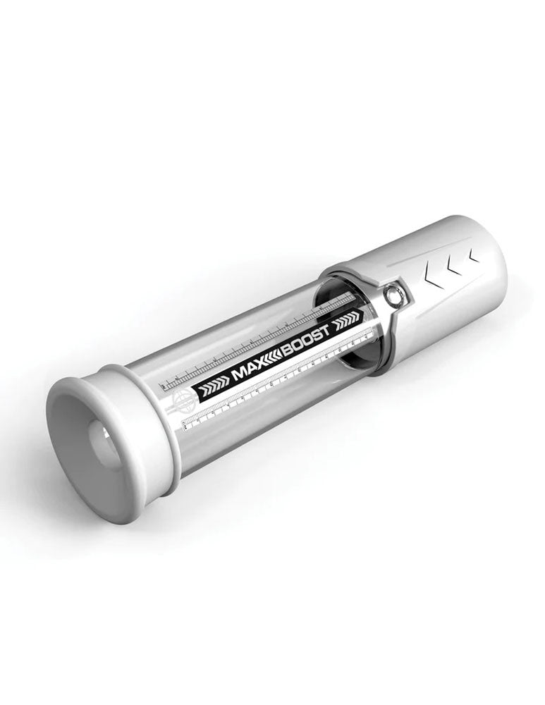 Pipedream Pump Work Max Boost - White/Clear - Penis Pump - With Pump Action Handle
