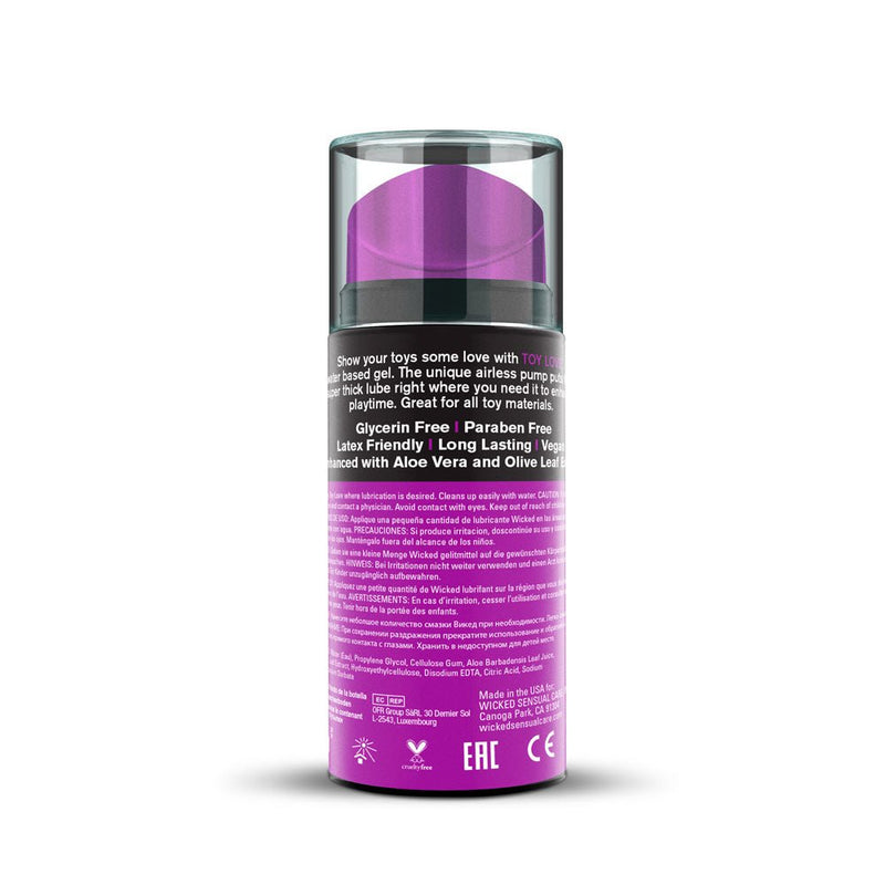 Wicked Sensual Care Toy Love Gel for Intimate Toys - 3.3. Fl. Oz.