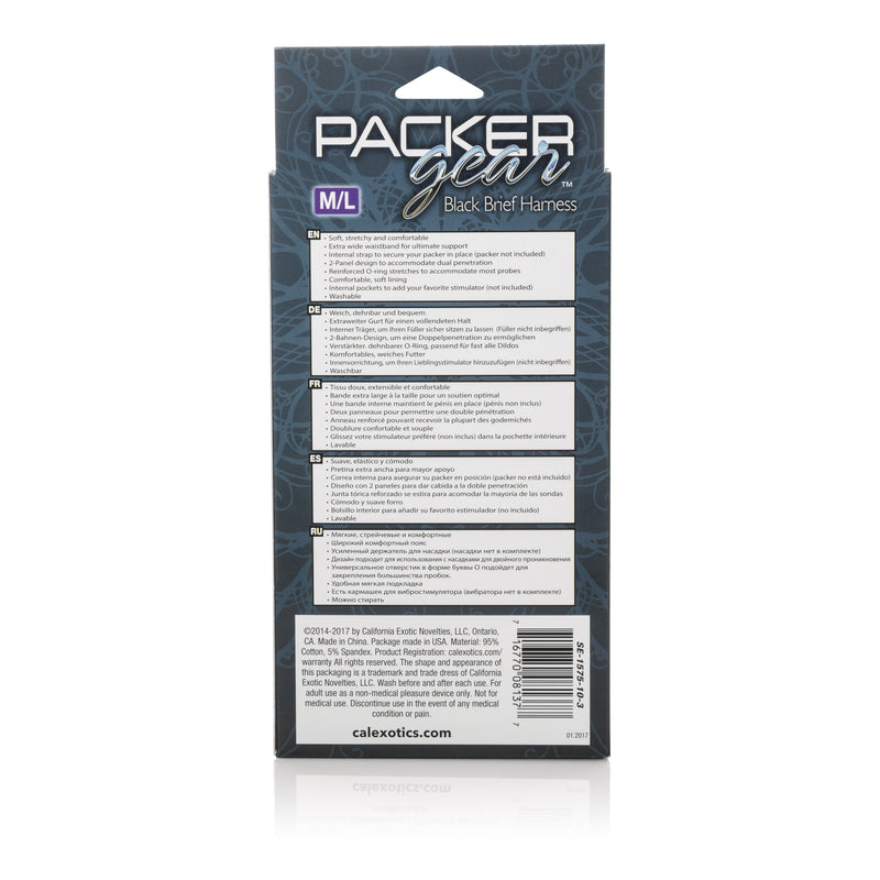 CalExotics Packer Gear Brief Harness - Medium/large - Black