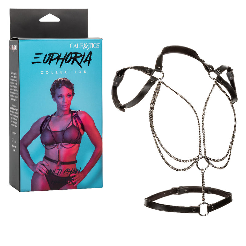 CalExotics Euphoria Collection Multi Chain Halter - Black