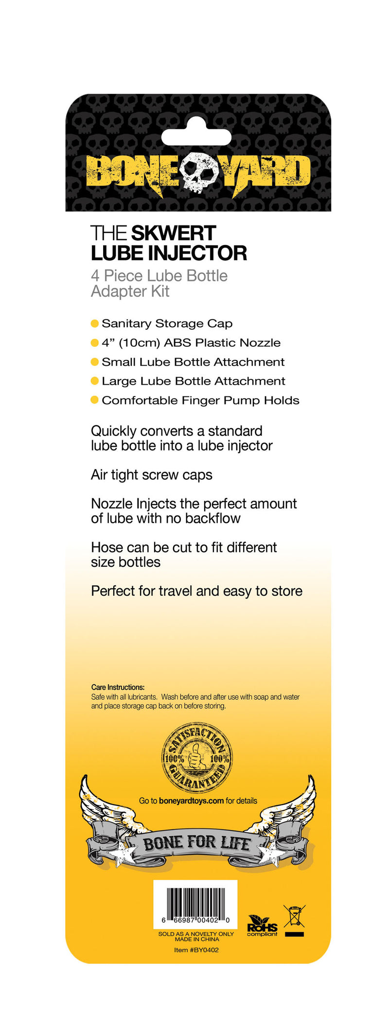 Rascal Boneyard Skwert Lube Injector 4 Pc